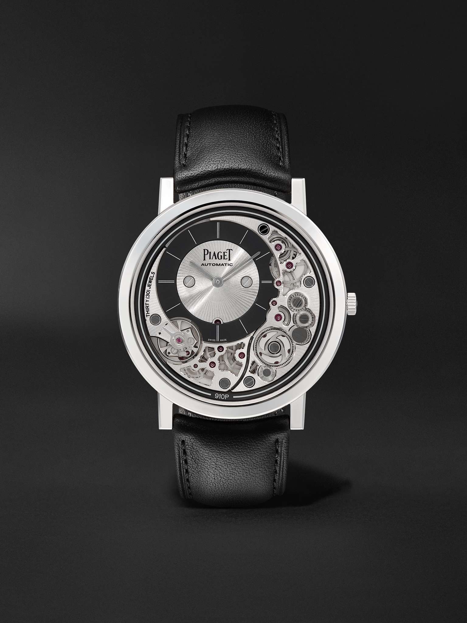 Altiplano Ultimate Automatic 41mm 18-Karat White Gold and Leather Watch, Ref. No. G0A43121 - 1