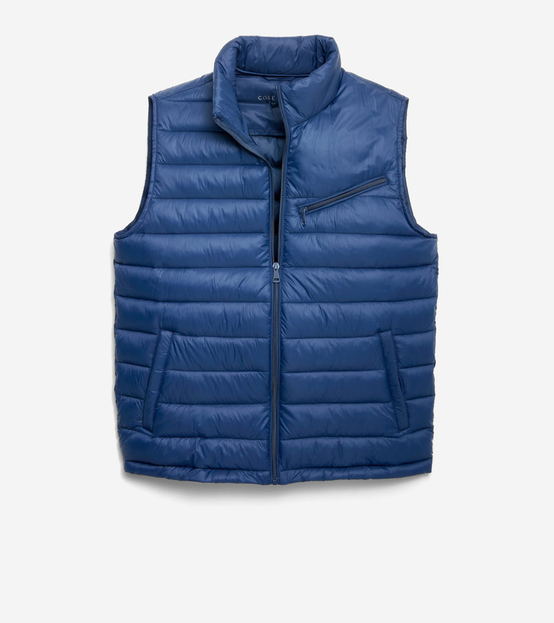 Men's Zip Front Quilted Vest 1