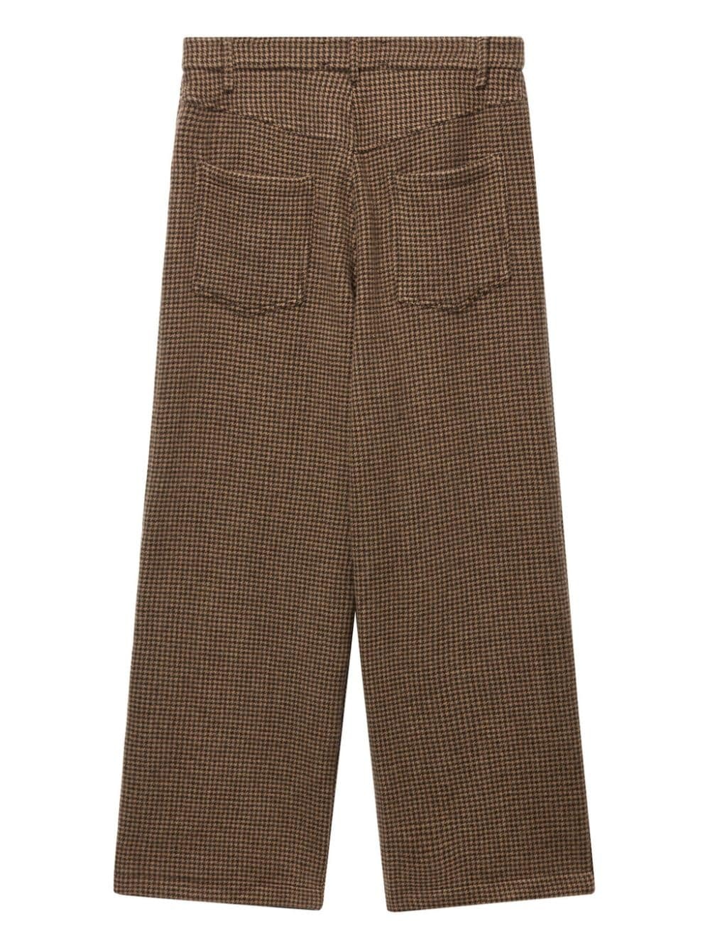 check-pattern trousers - 6