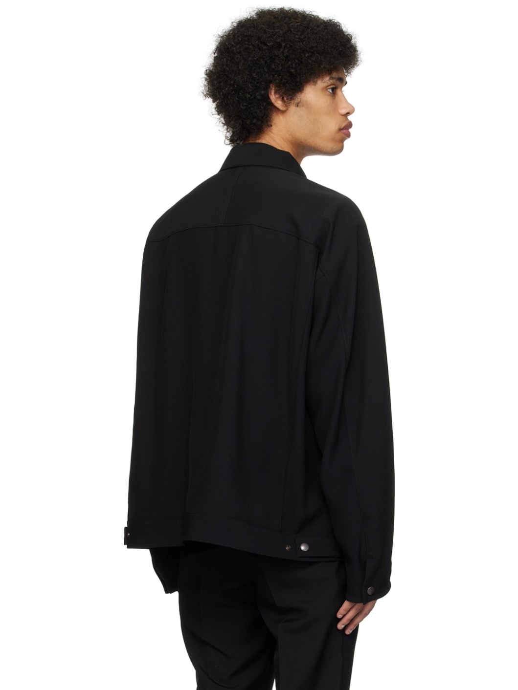 Black Buttoned Jacket - 3