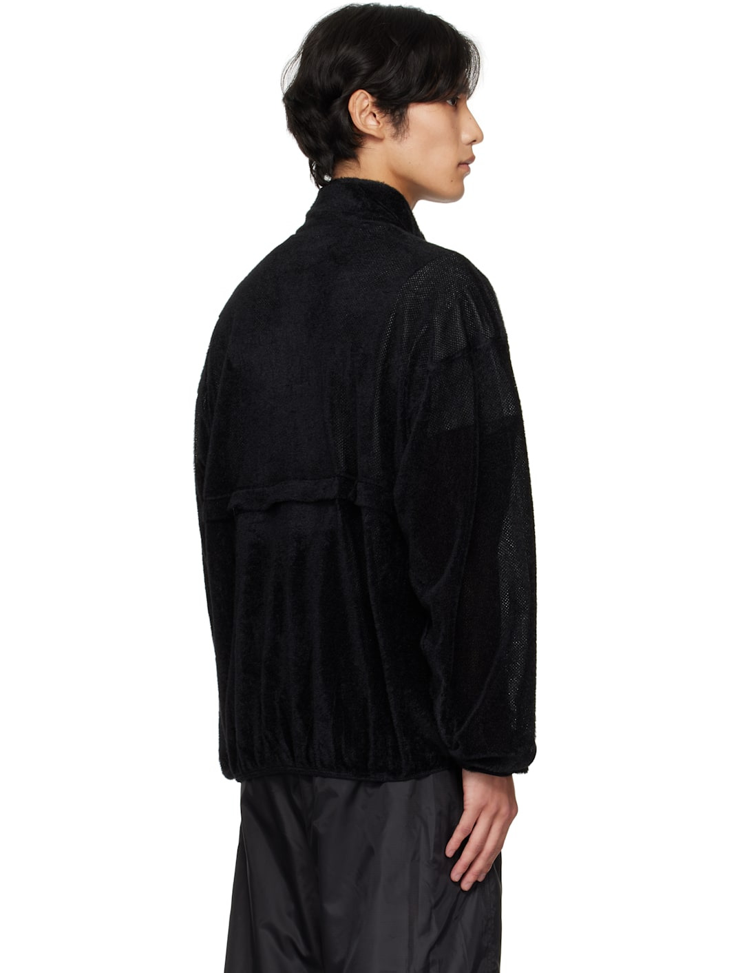 Black Half-Zip Anorak - 3