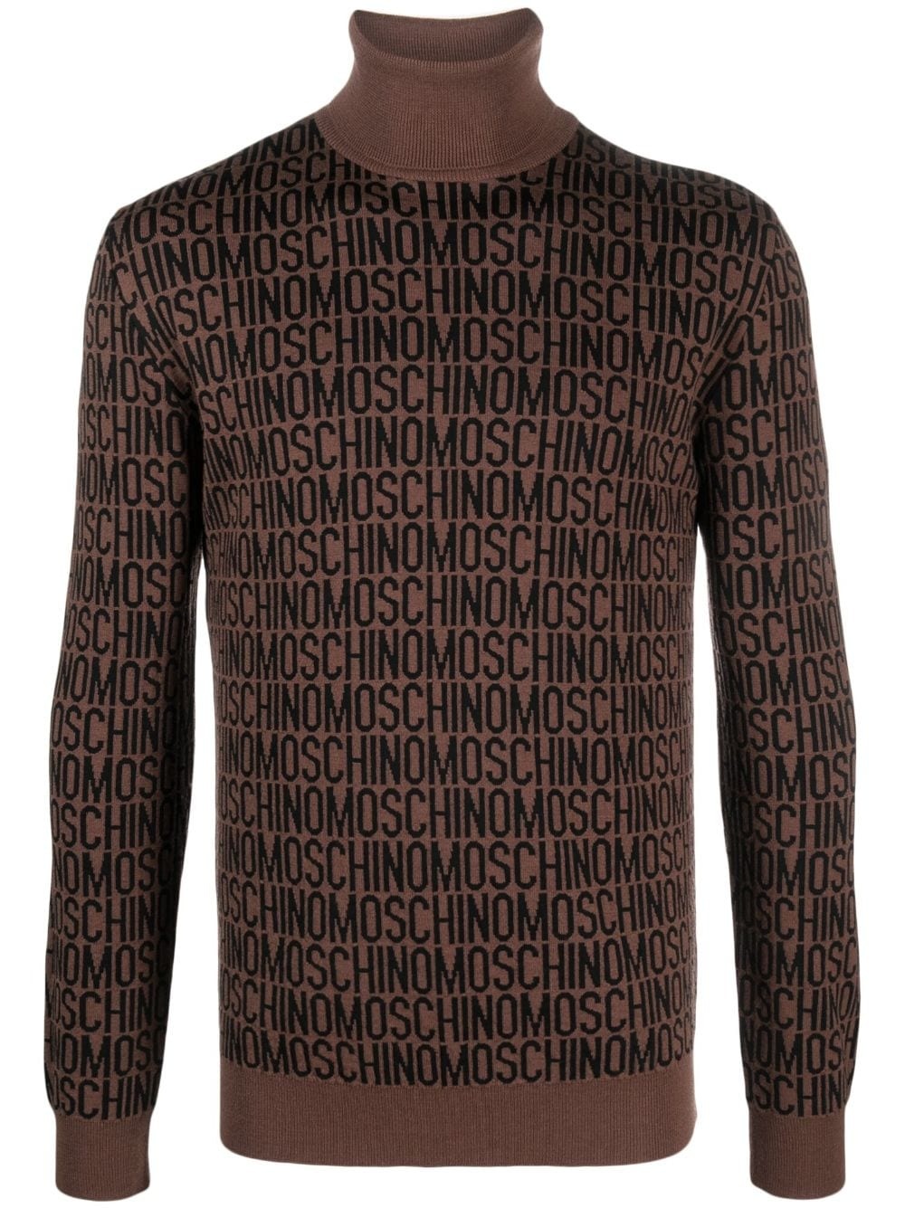 roll-neck virgin wool jumper - 1