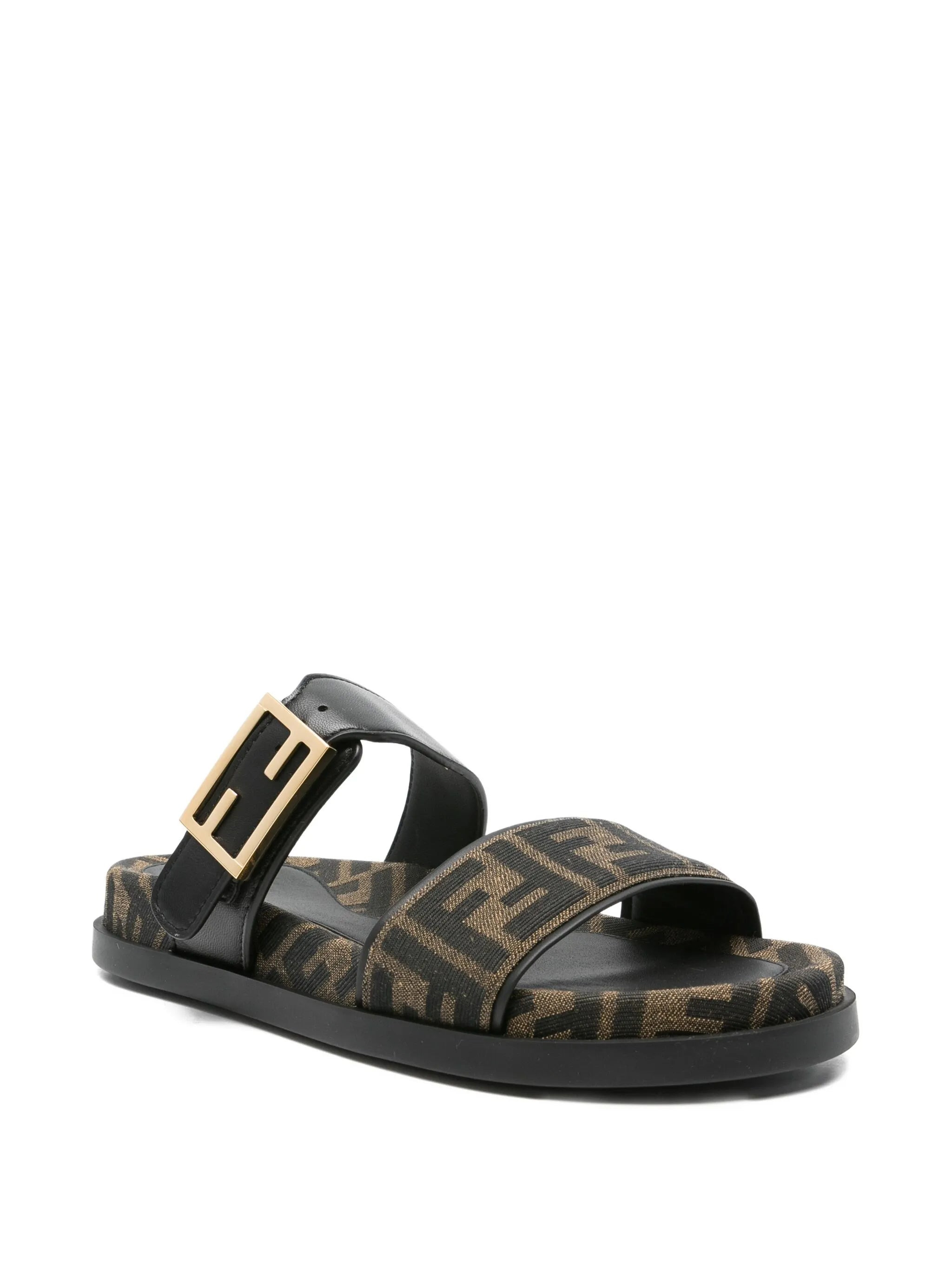 Fendi Feel FF-logo Buckle Sandals - 3