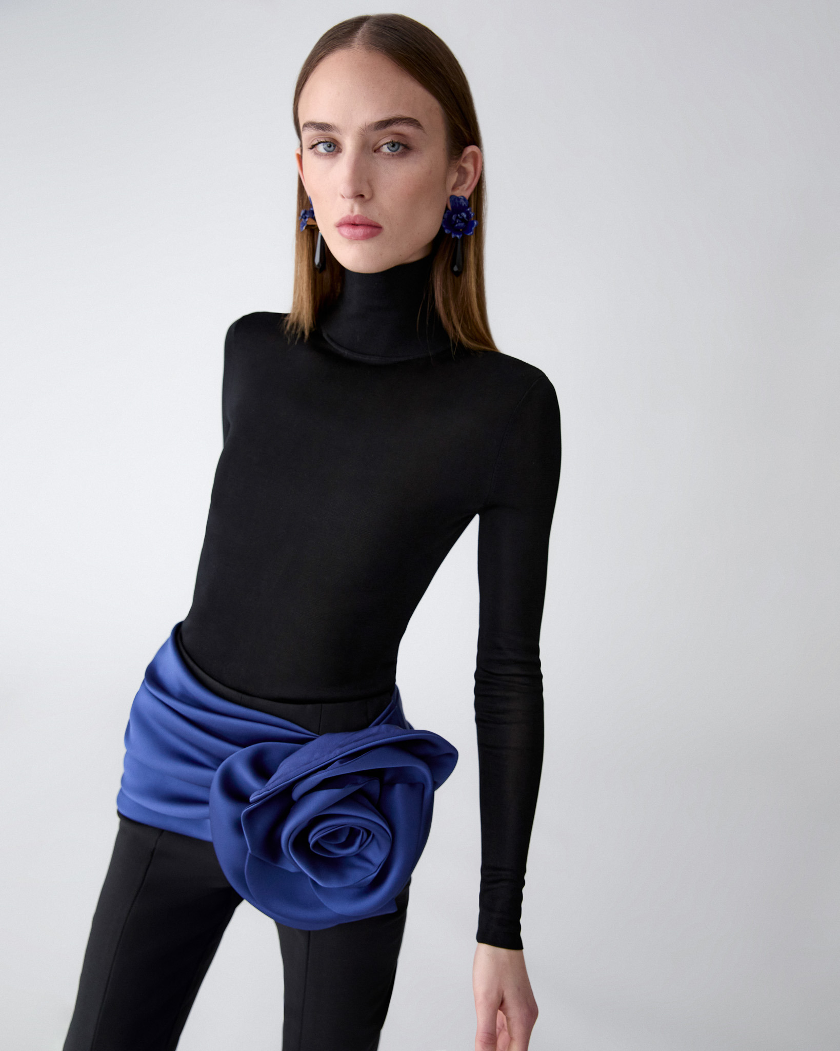 Sheer Turtleneck Sweater - 2