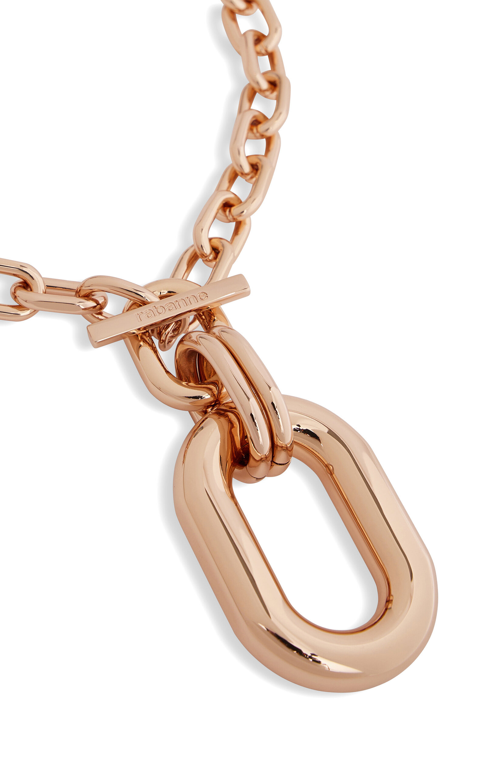 XL Rose Gold-Tone Pendant Necklace pink - 3