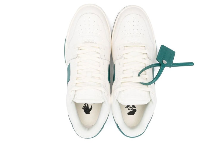 Off-White Out Of Office Low-Top Sneaker 'Green White' OMIA189F22LEA0010155 - 4
