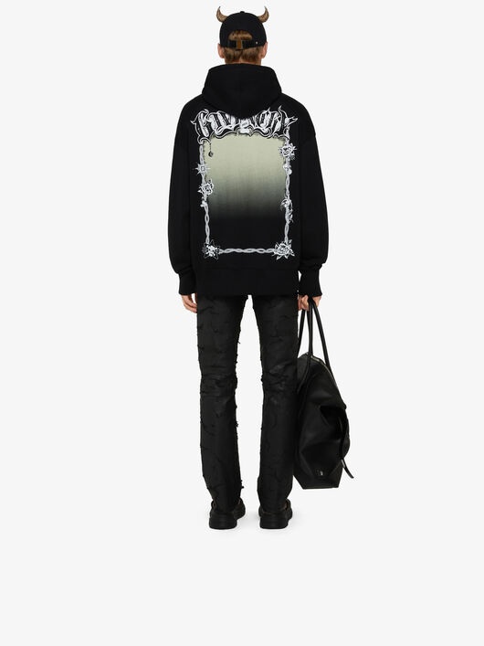 PAINTED CRACKLED JEANS WITH ZIPS - 4