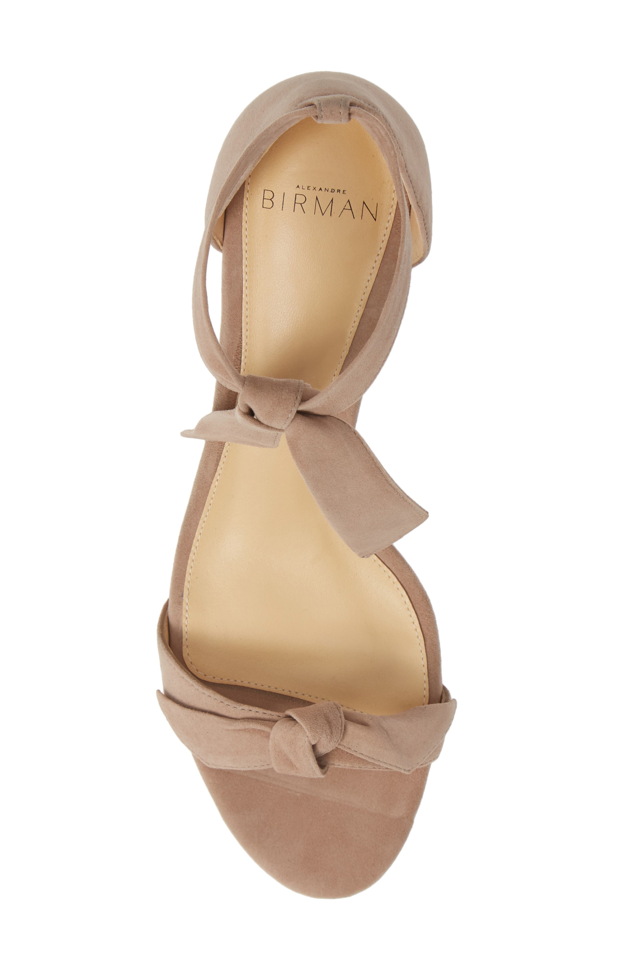 Alexandre Birman Clarita Block Heel Sandal in Cameo Suede at Nordstrom - 5