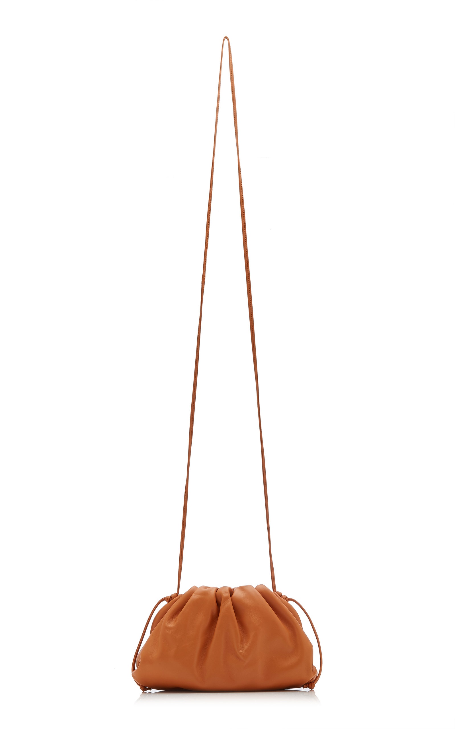 The Mini Pouch Leather Clutch tan - 5