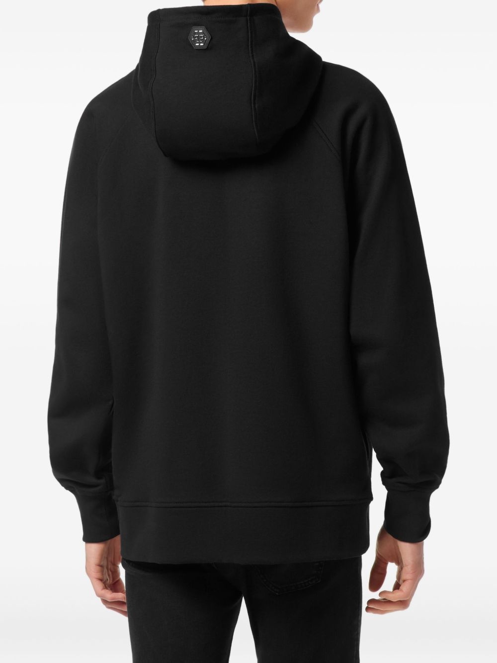 rhinestone-embellished hoodie - 3