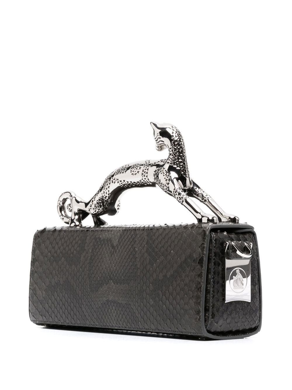 snakeskin mini tote - 3