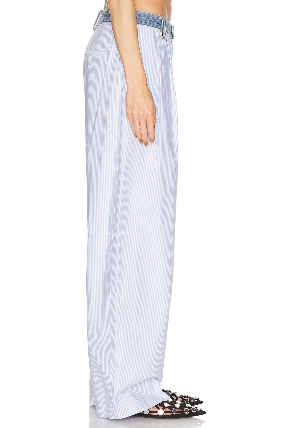Denim Waistband Pant - 2