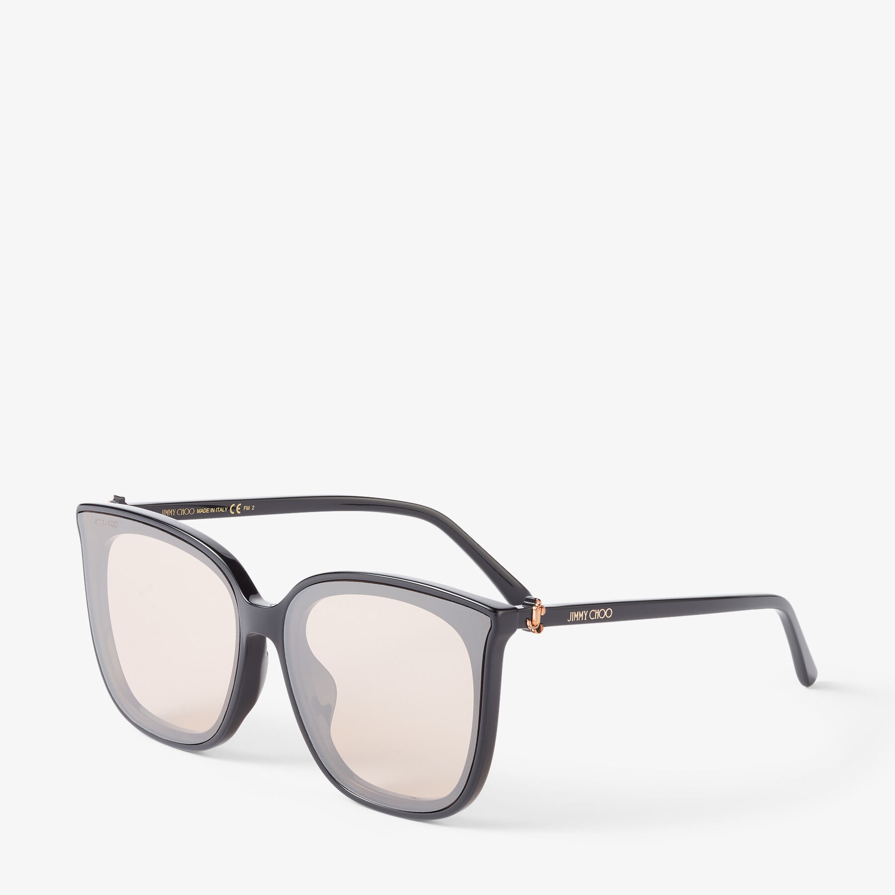 Nettal/F
Black Square-Frame Sunglasses with JC Monogram - 3