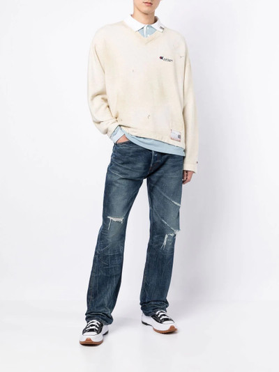 Maison MIHARAYASUHIRO logo pullover sweatshirt outlook