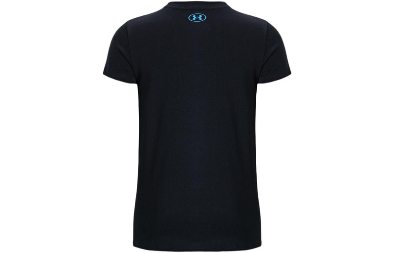 Under Armour (WMNS) Under Armour Project Rock Underground Core T-Shirt 'Black Blue' 1382708-001 outlook