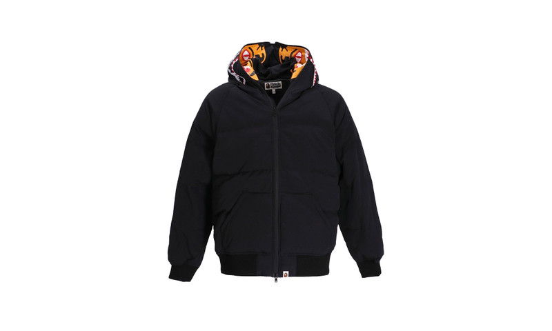 Shark X Tiger Hoodie Down Jacket "BLACK" 1