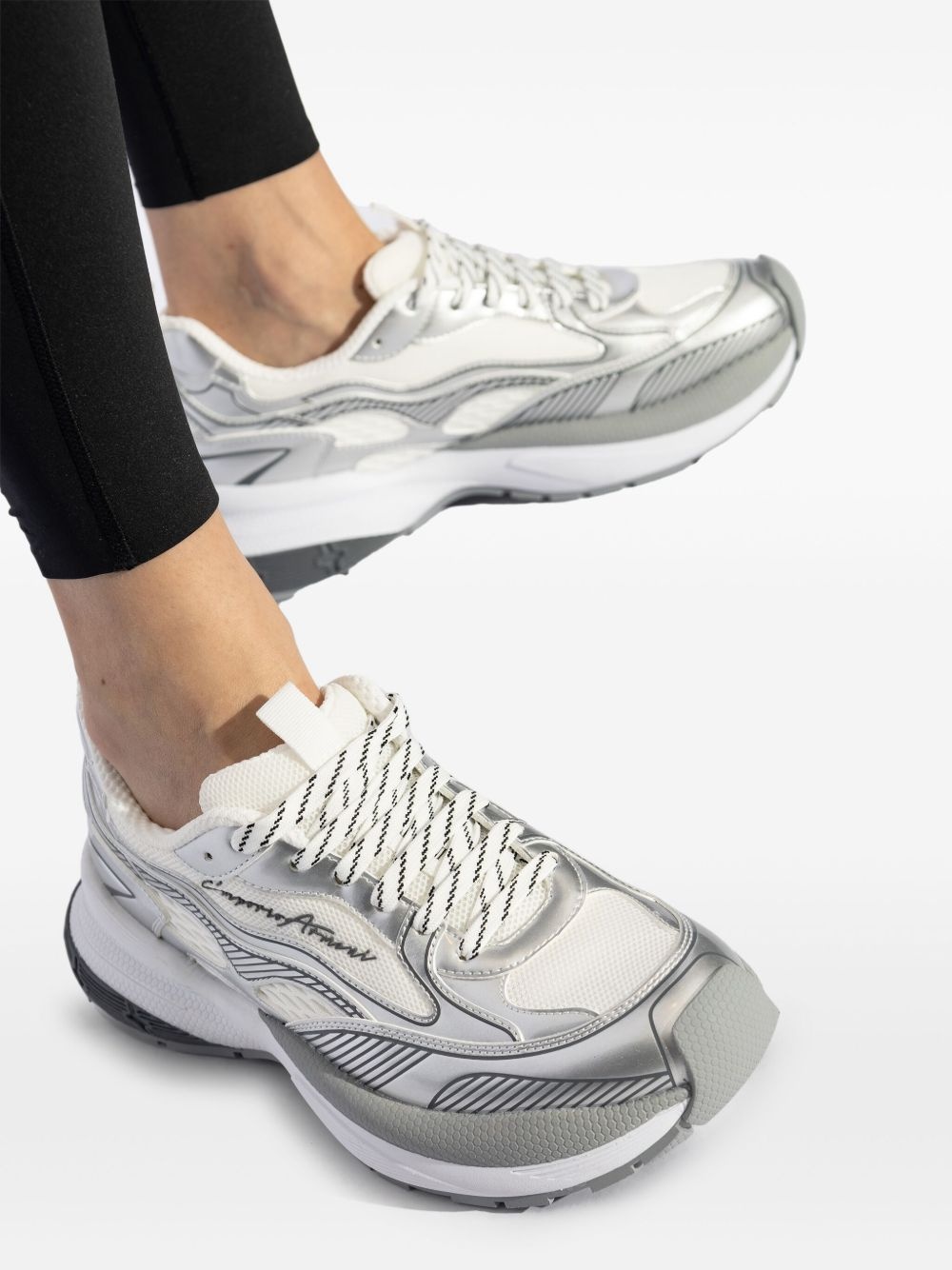 logo-embossed sneakers - 6