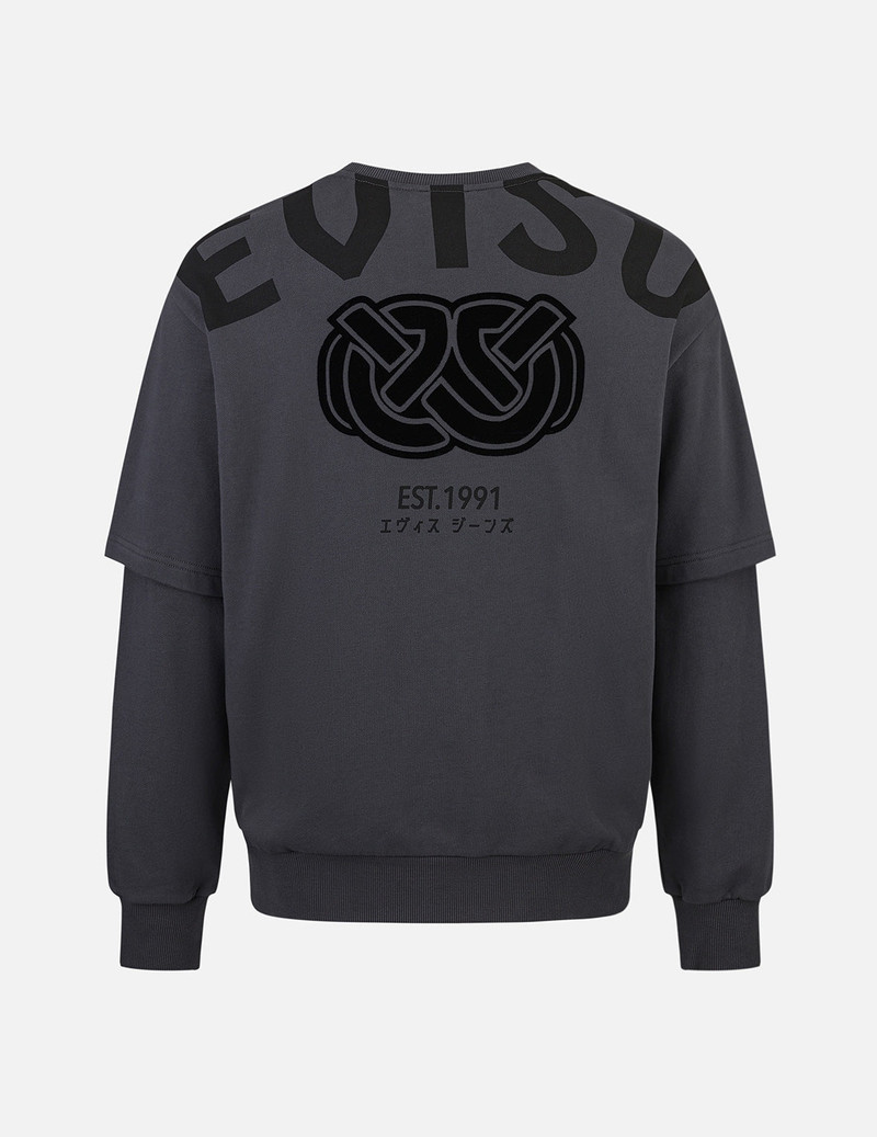 EVISU 2-in-1 Multi-Print Relax Fit Sweatshirt outlook