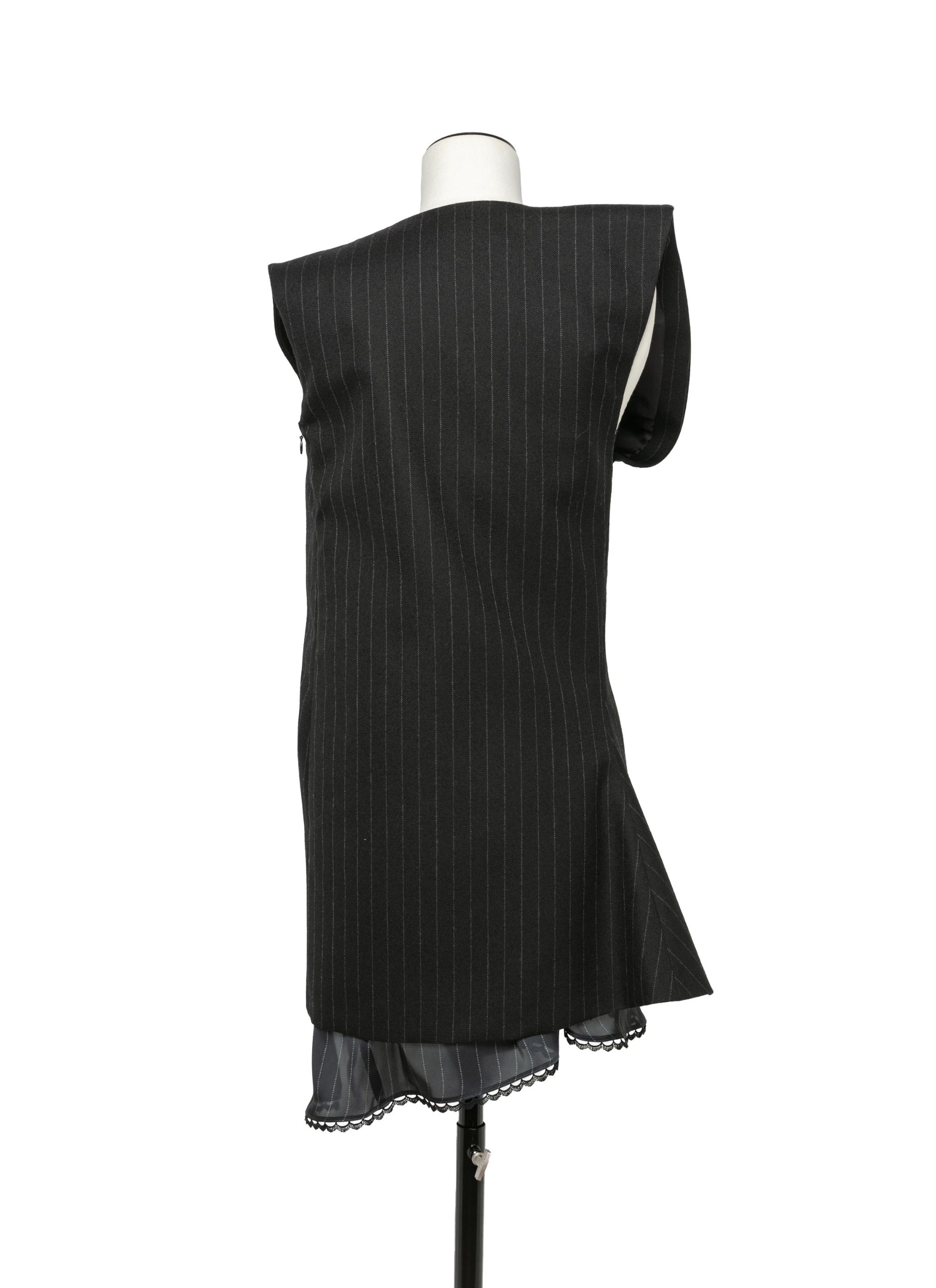 Chalk Stripe Dress - 4