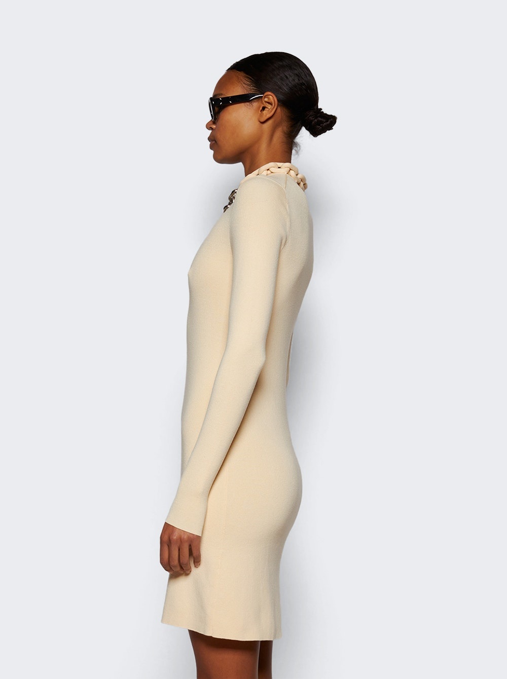 Short Dress Cream - 4