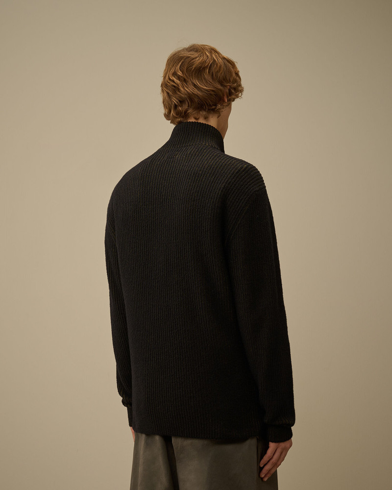 Fleece Knit Half Zip Sweater 4