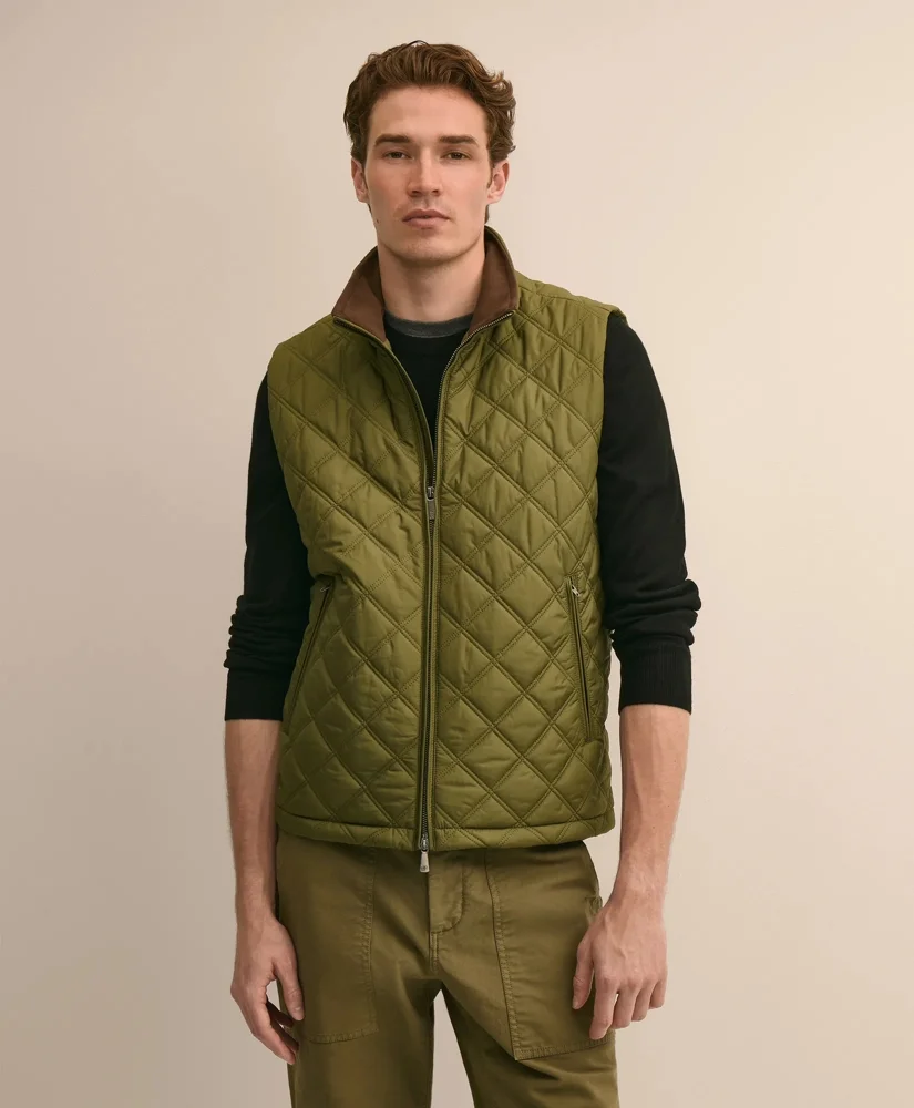 Paddock Diamond Quilted Vest - 1