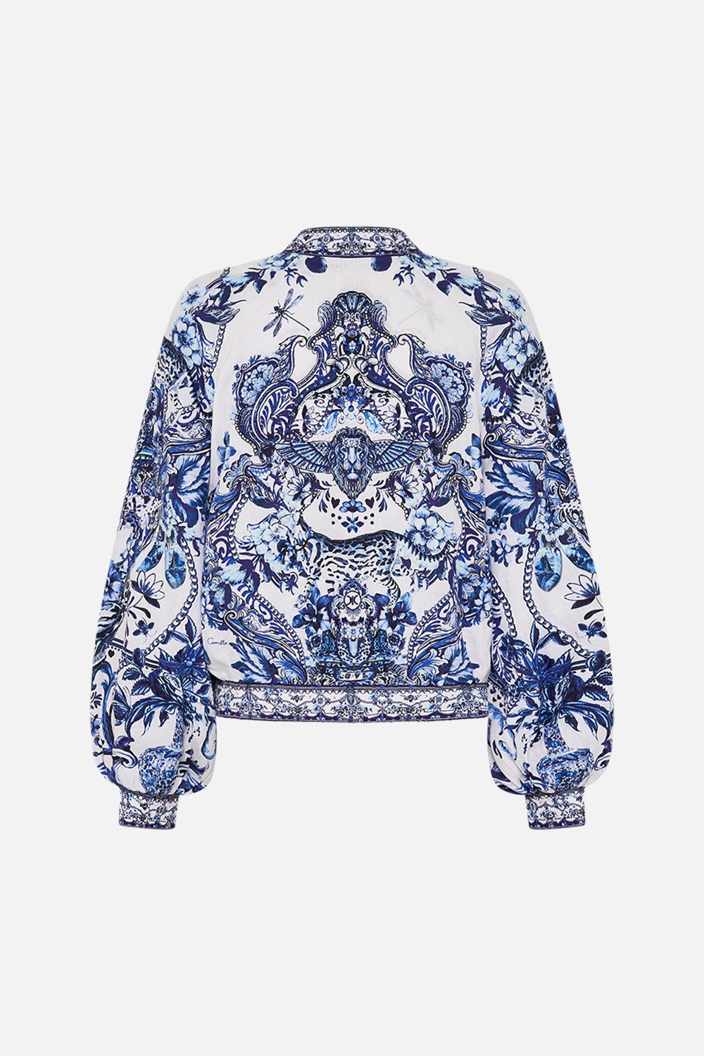 BOMBER JACKET WITH SHIRRED CUFF - 7