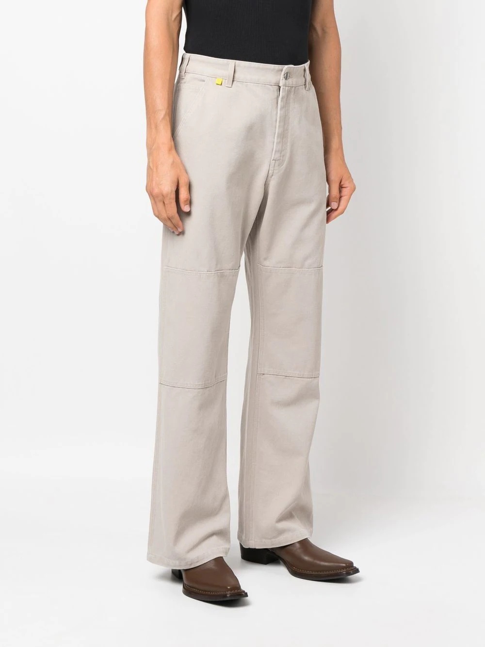 straight-leg cut trousers - 4