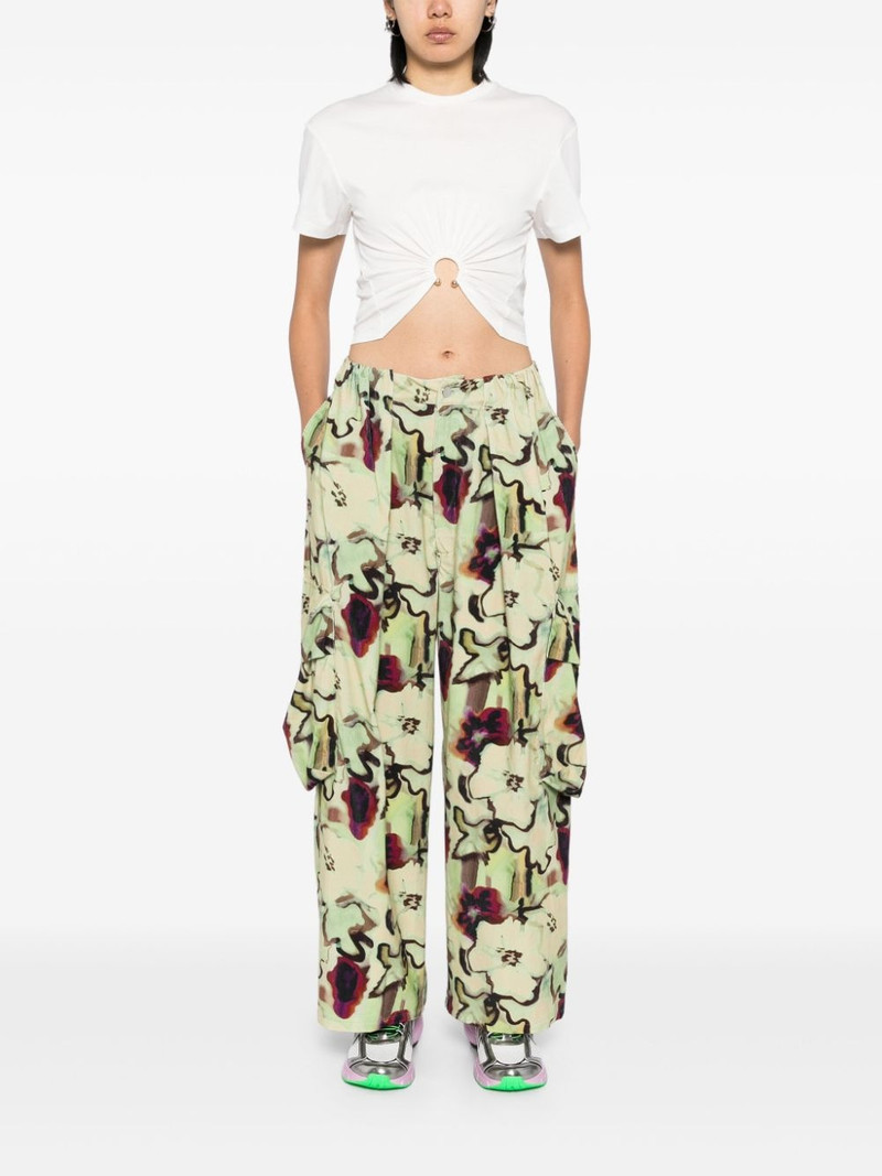 Collina Strada Watercolor Floral cargo pant outlook