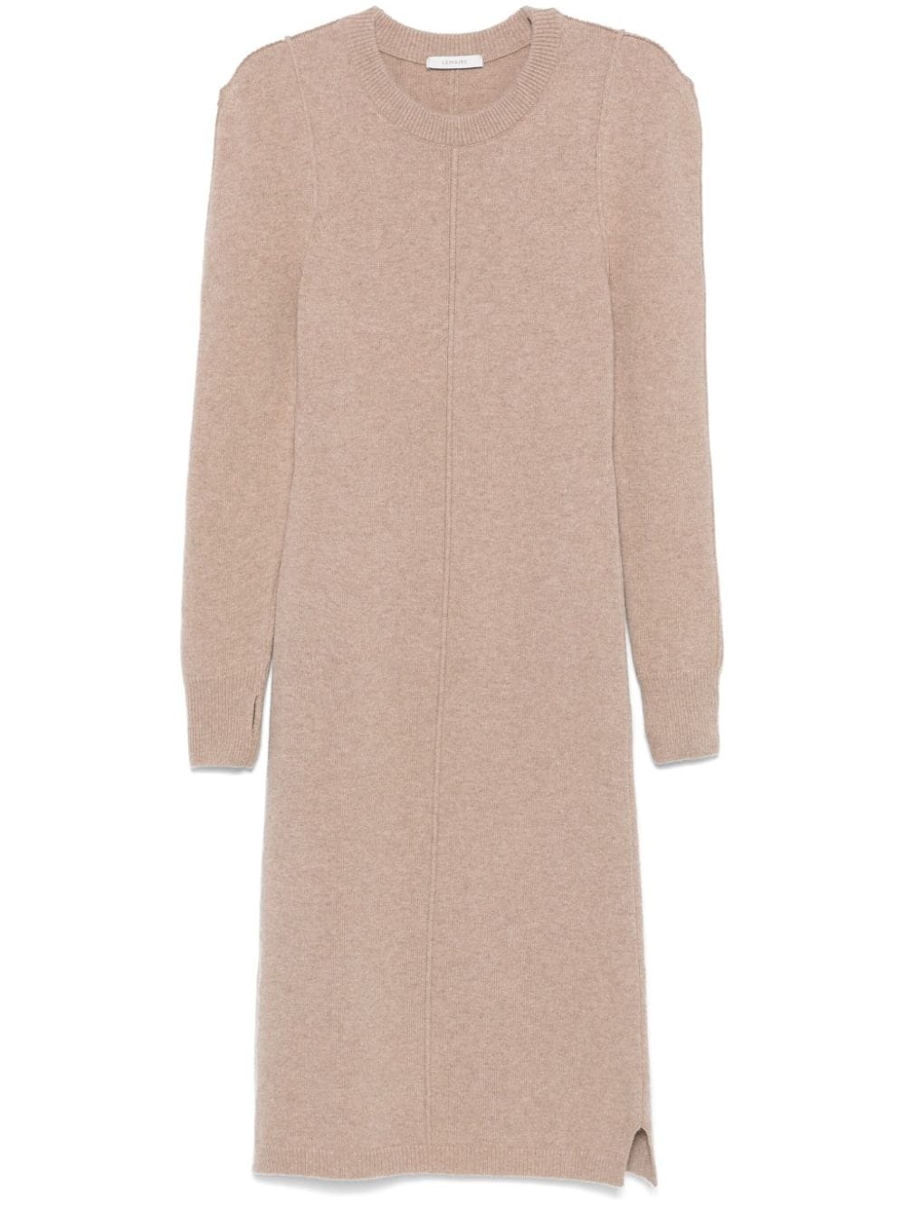 crew-neck midi dress - 1