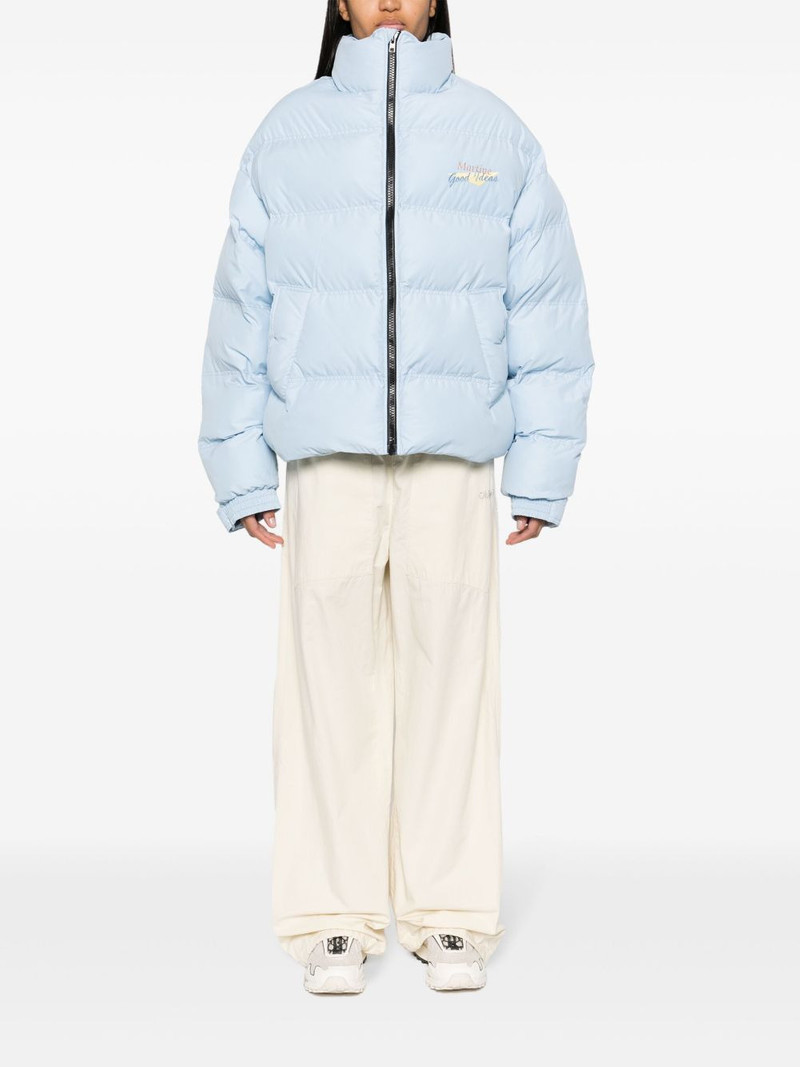 Martine Rose Doll logo-embroidered padded jacket outlook