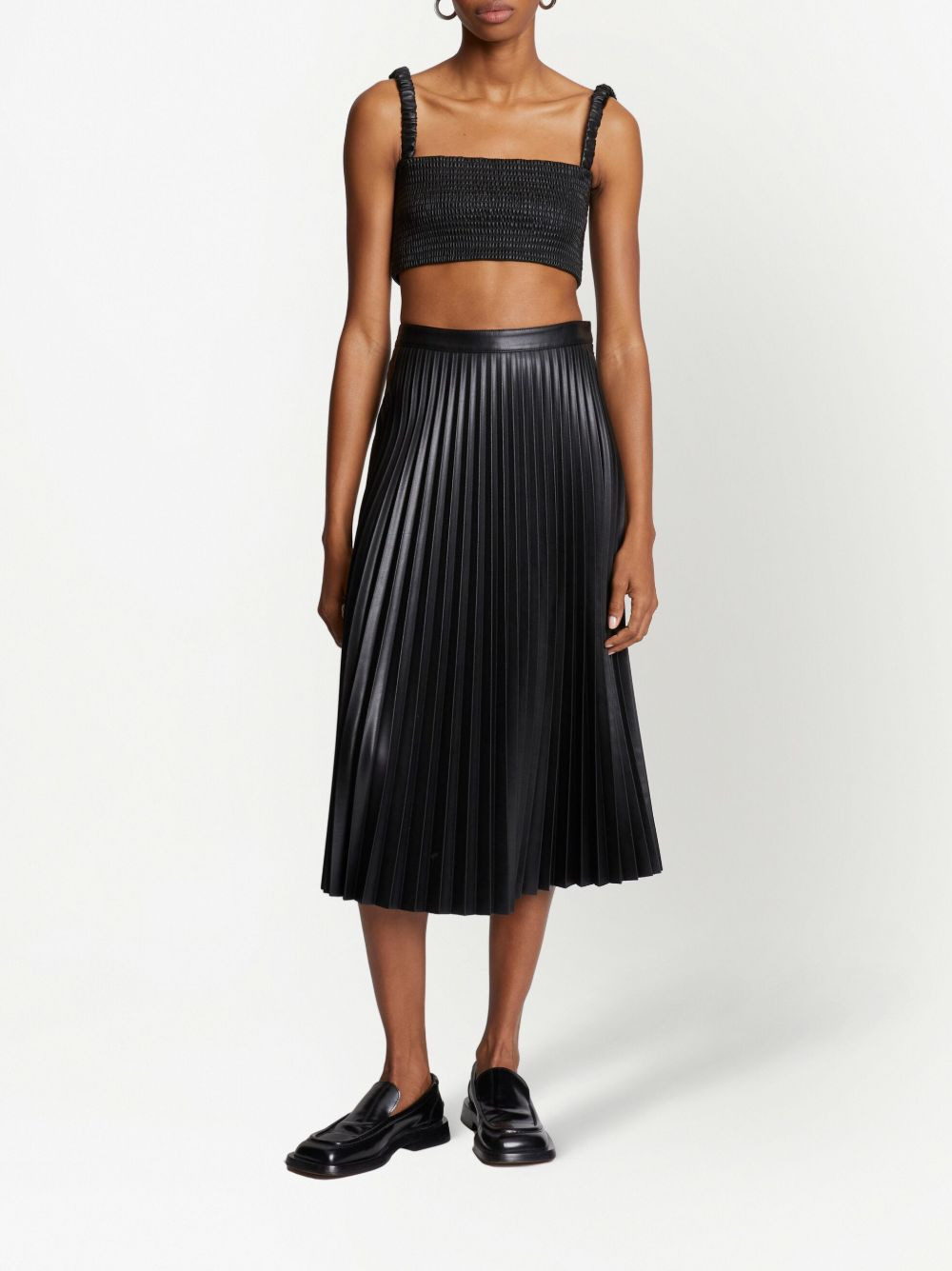 high-waisted pleated skirt - 2