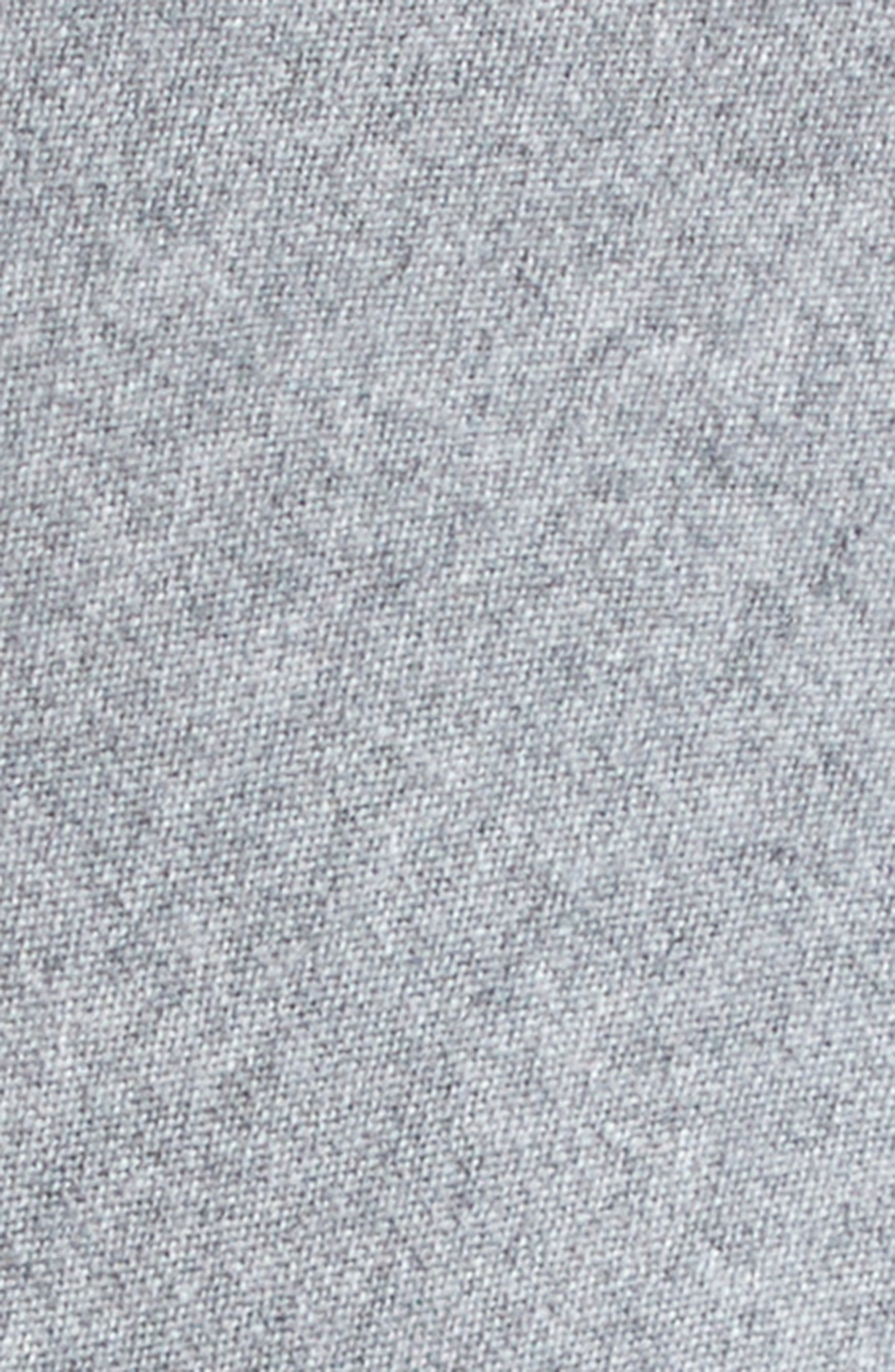 Oscar de la Renta Cashmere Sweater with Removable Scarf in Melange Grey at Nordstrom - 8