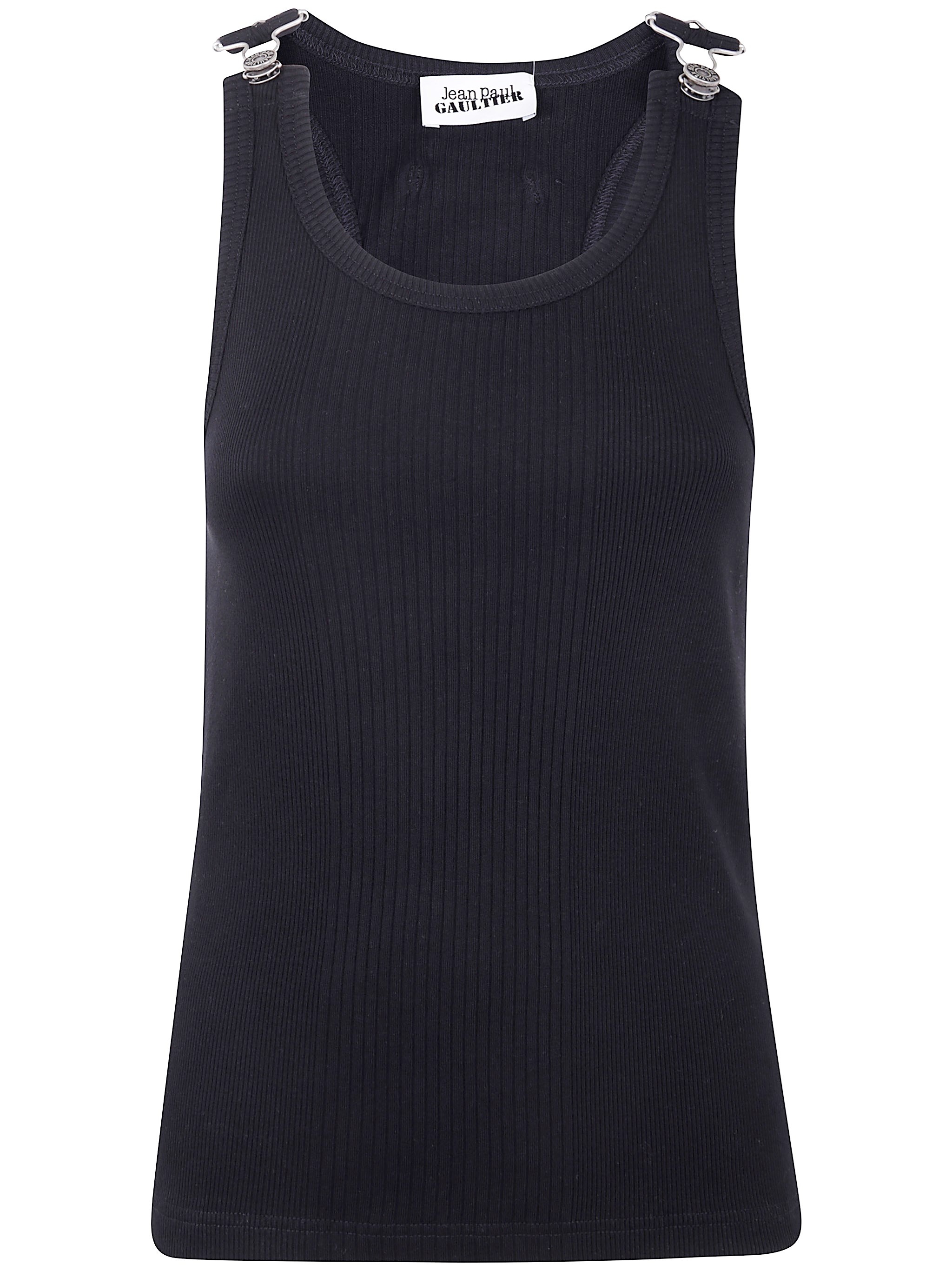 The TANK TOP WITH OVERALL ENGRAVED by JEAN PAUL GAULTIER is a striking addition to your wardrobe, pe - 1