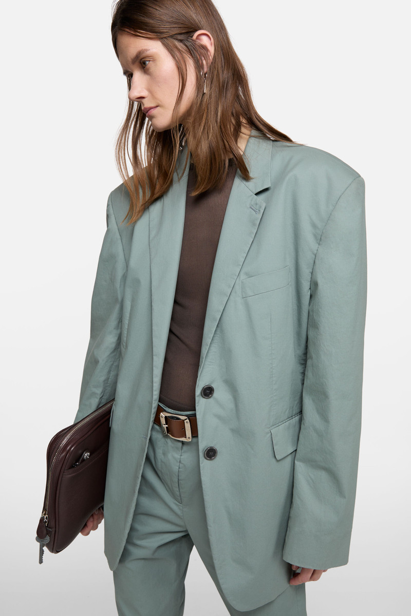 Suit jacket with scarf - Eucalyptus green 4