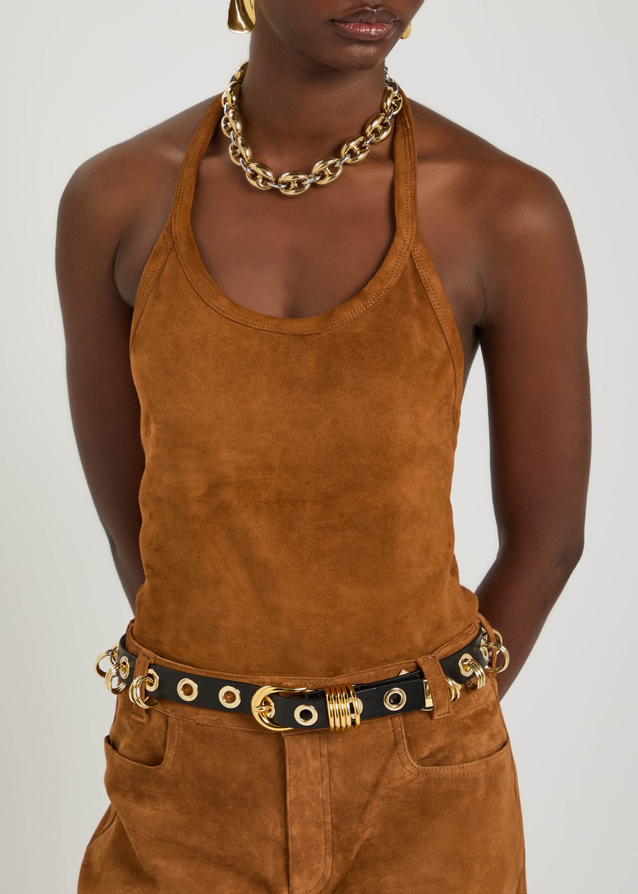 Dehanche Revenge Ring-embellished Leather Belt - 2