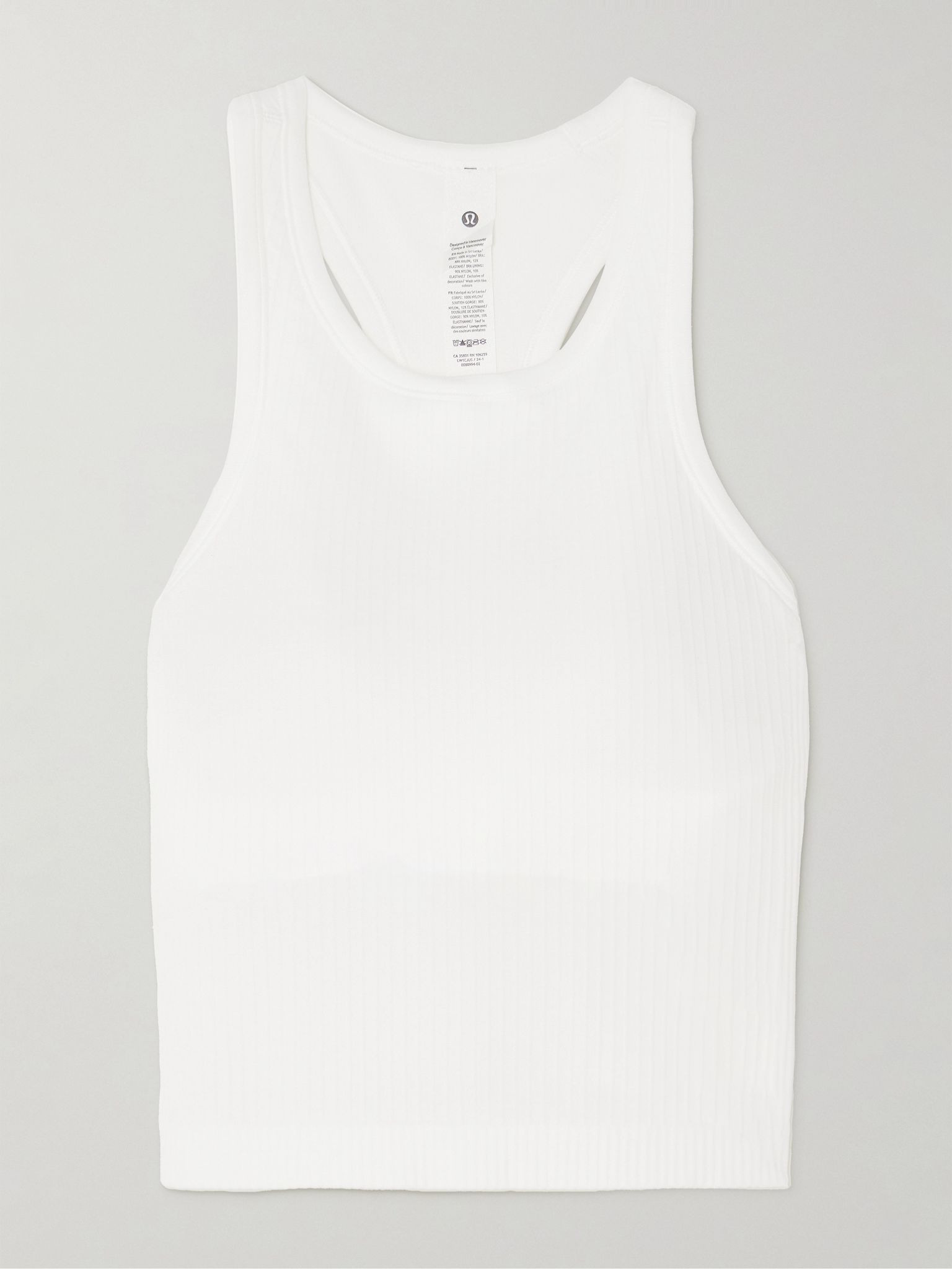 Ebb to Street ribbed jersey tank White - 1