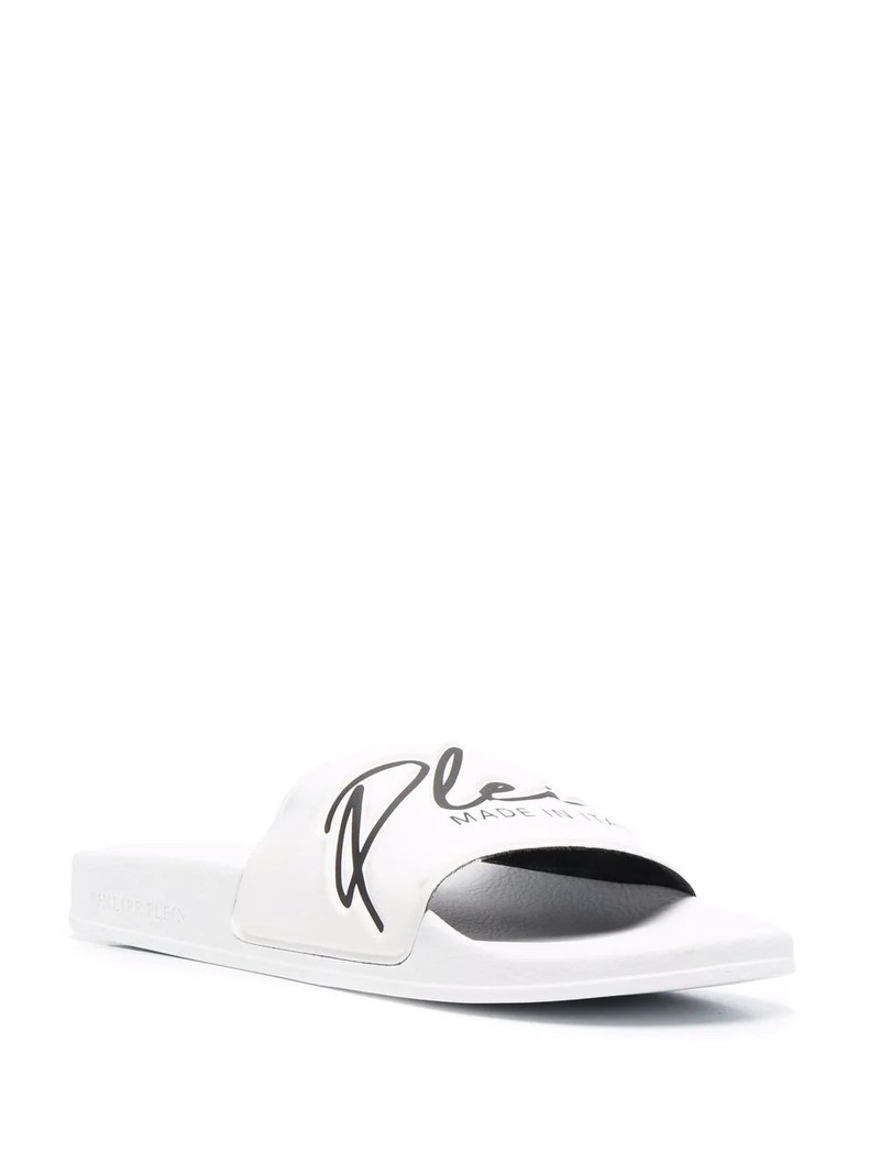 PHILIPP PLEIN embossed logo slides outlook