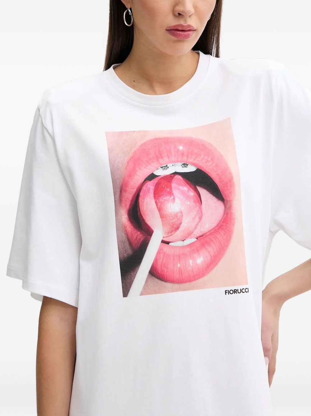 lollipop-print T-shirt maxi dress - 4