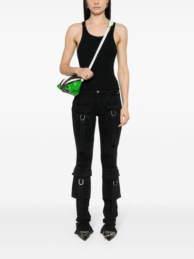 MM6 Maison Margiela cut-out ribbed tank top outlook