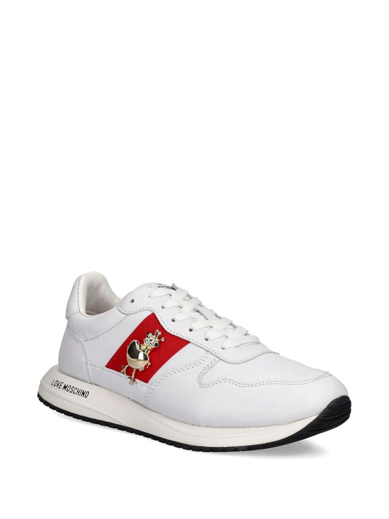 Moschino heart-appliqué sneakers outlook