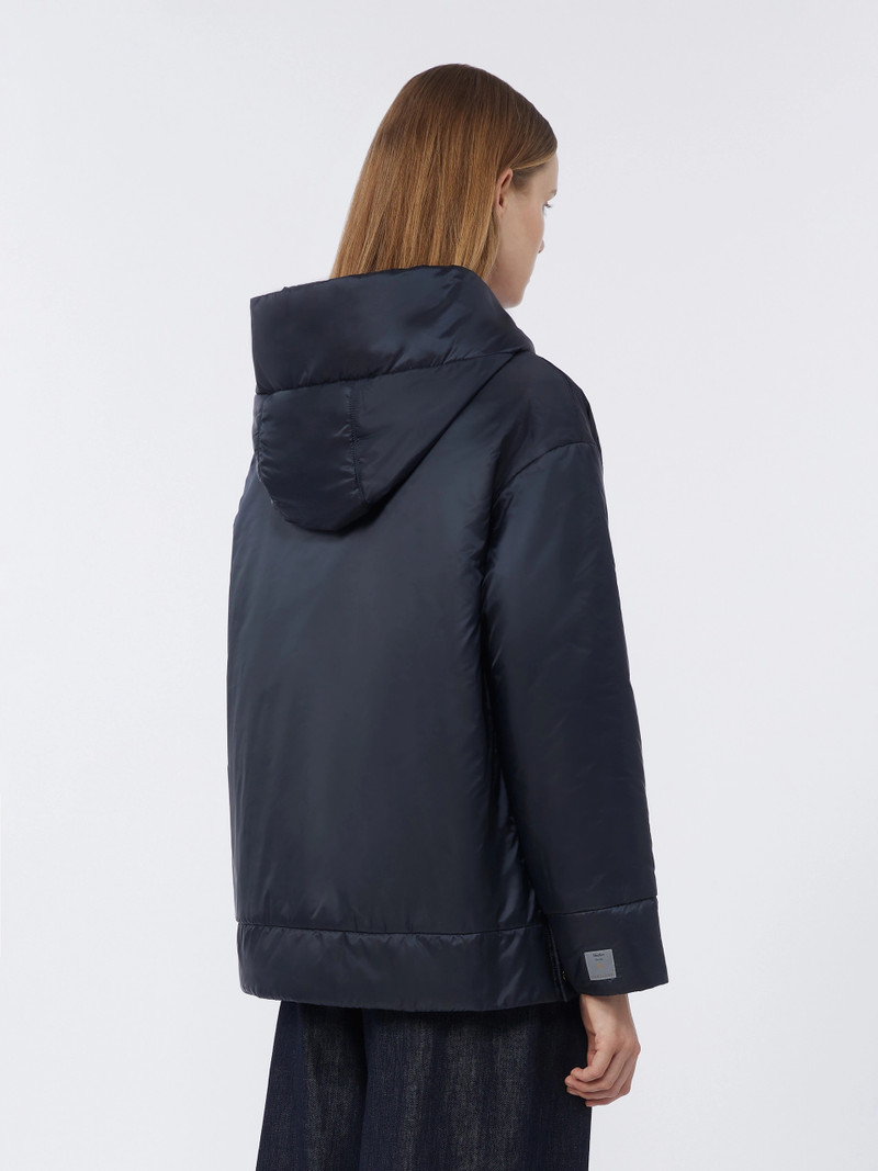 DARIA Padded water-repellent canvas hooded jacket - MIDNIGHTBLUE 4