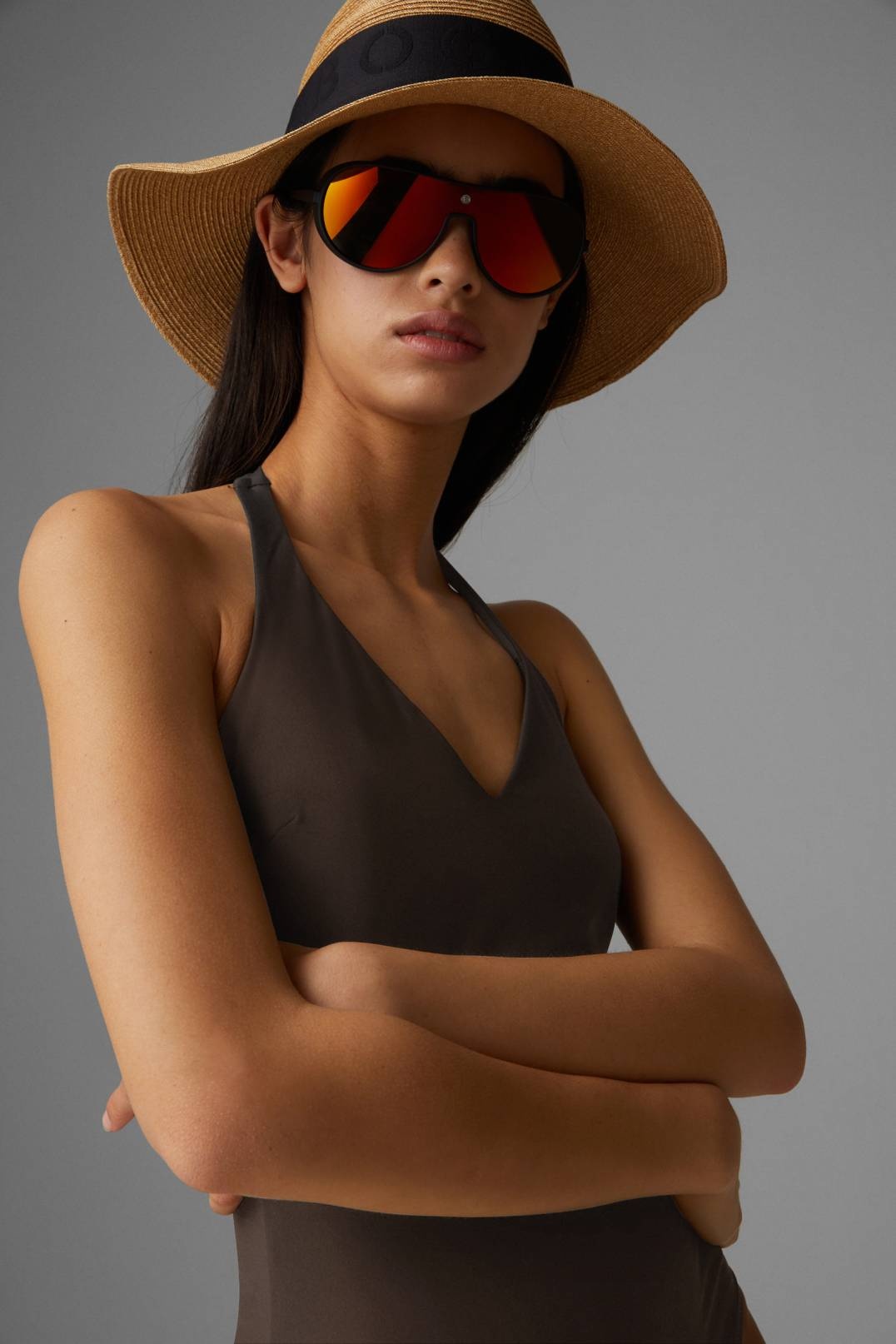 ZAHARA SWIMSUIT IN BROWN - 4