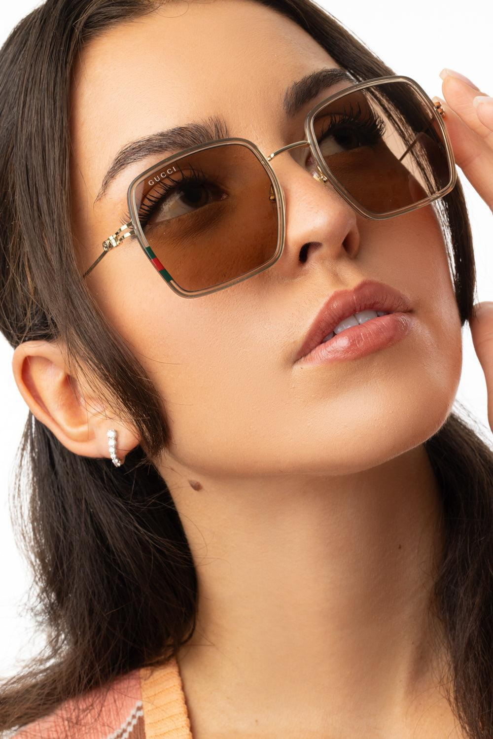 Slim Side Large Square Sunglasss - 3