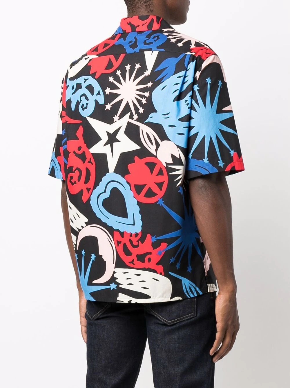 graffiti print short-sleeve shirt - 4