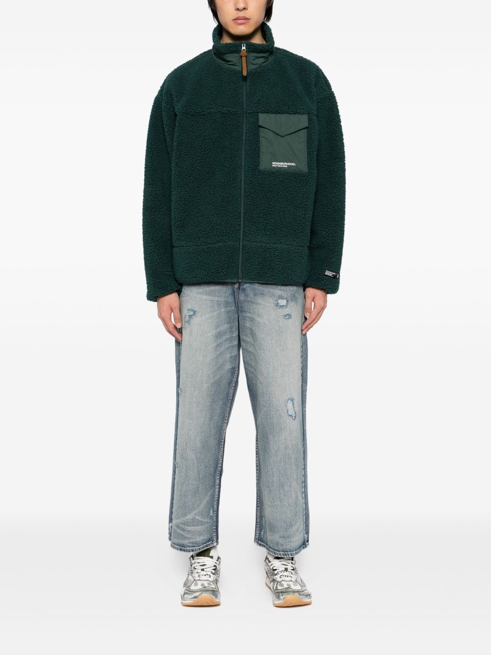 logo-embroidered jacket - 2
