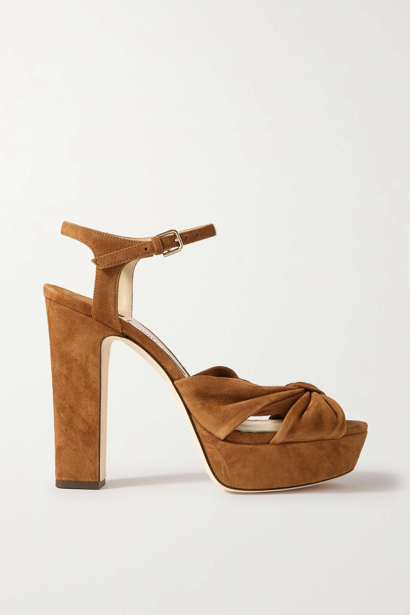 Heloise 120 knotted suede platform sandals - 1