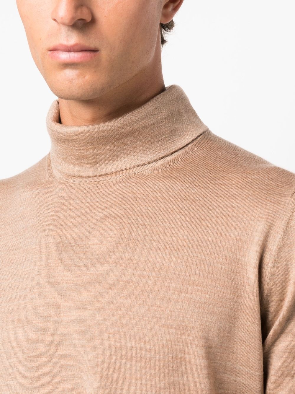 roll-neck wool jumper - 5