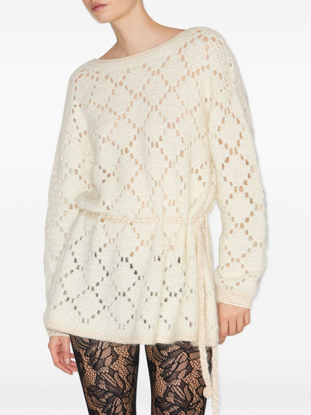 Merida diamond-pattern pullover - 3