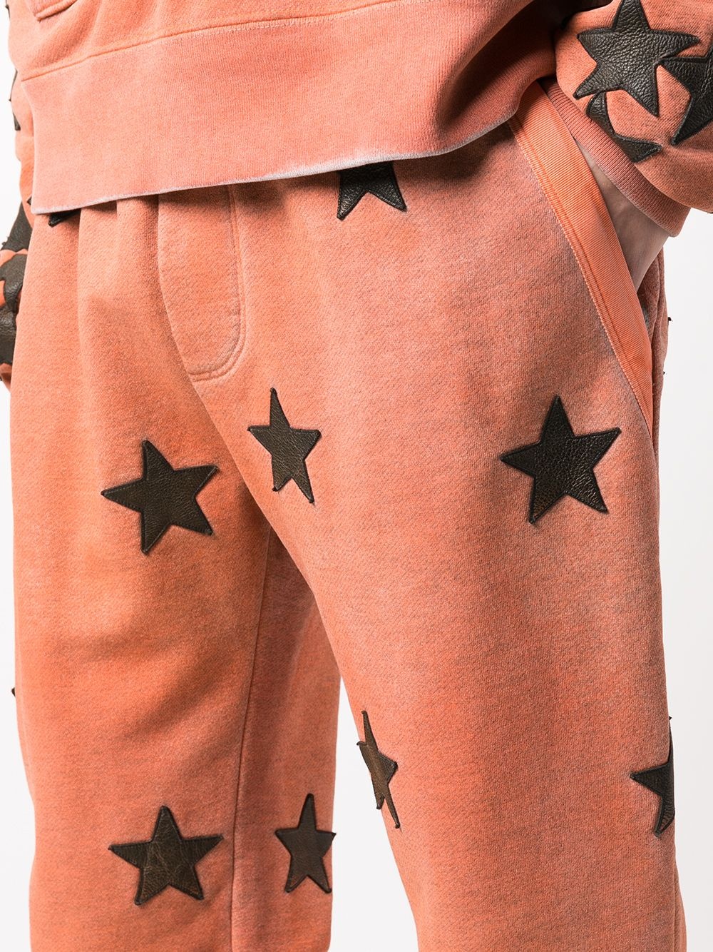 star appliqué track trousers - 5